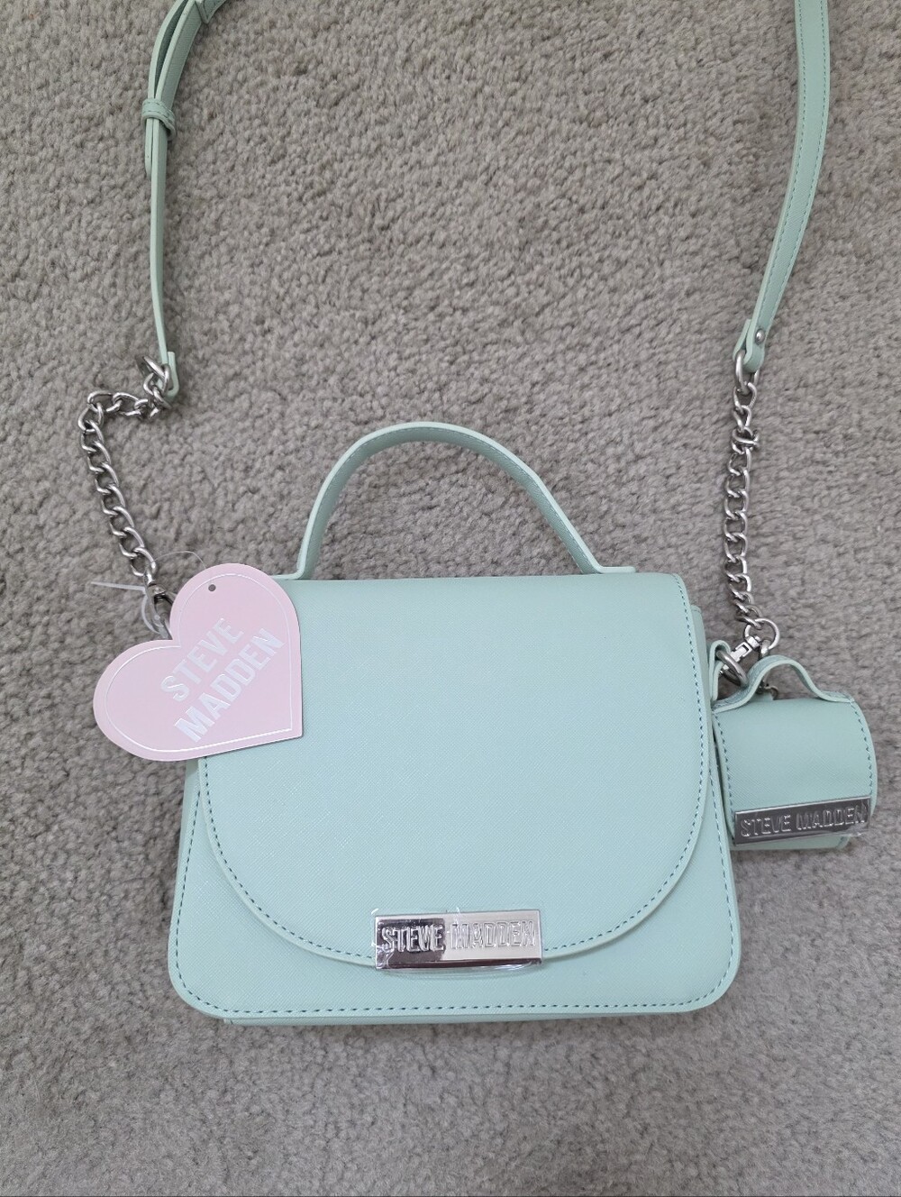🆕️ Steve Madden Melodie Crossbody Purse Handbag Bag Mint Green NEW